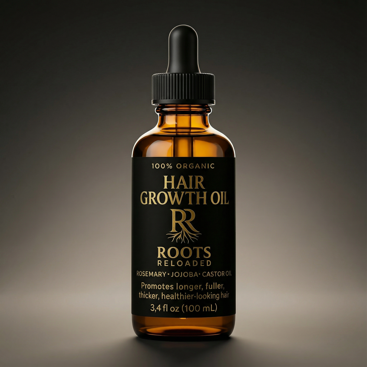 Dry Roots Hair Roots Reloaded • 100 ml 100% Organic Hair Growth Elixir – RootsReloaded